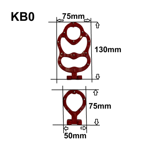 OCsystem KB0 replacement cleat dimensions from ICEGRIPPER
