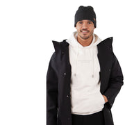 Crafted from 100% soft virgin wool, the Haakon men’s beanie, in Black delivers luxurious comfort and enduring warmth. Its rib-knit precision ensures a snug, secure fit—perfect for icy commutes or mountain strolls. Inside, a plush polyester fleece headband provides itch-free coziness while keeping chills at bay. Buy now at ICEGRIPPER.