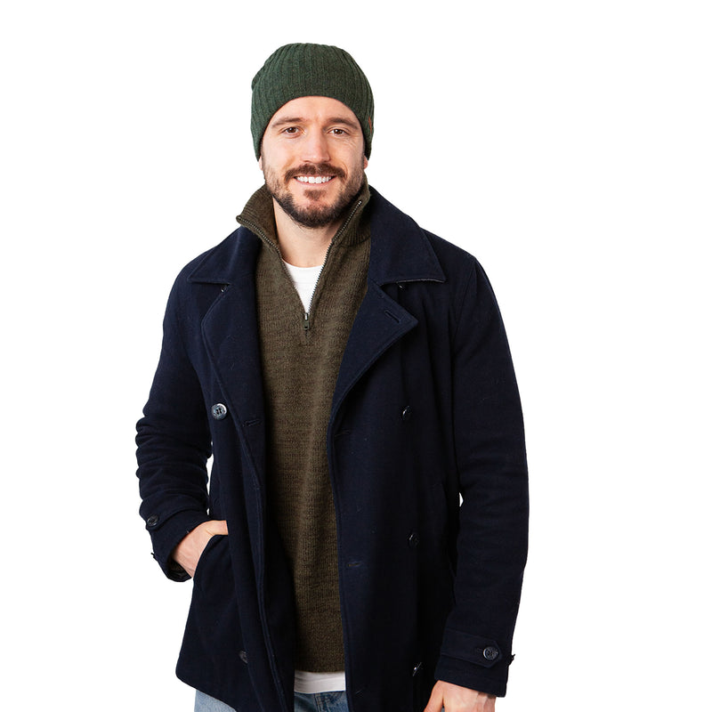 Crafted from 100% soft virgin wool, the Haakon men’s beanie, in Army delivers luxurious comfort and enduring warmth. Its rib-knit precision ensures a snug, secure fit—perfect for icy commutes or mountain strolls. Inside, a plush polyester fleece headband provides itch-free coziness while keeping chills at bay. Buy now at ICEGRIPPER.