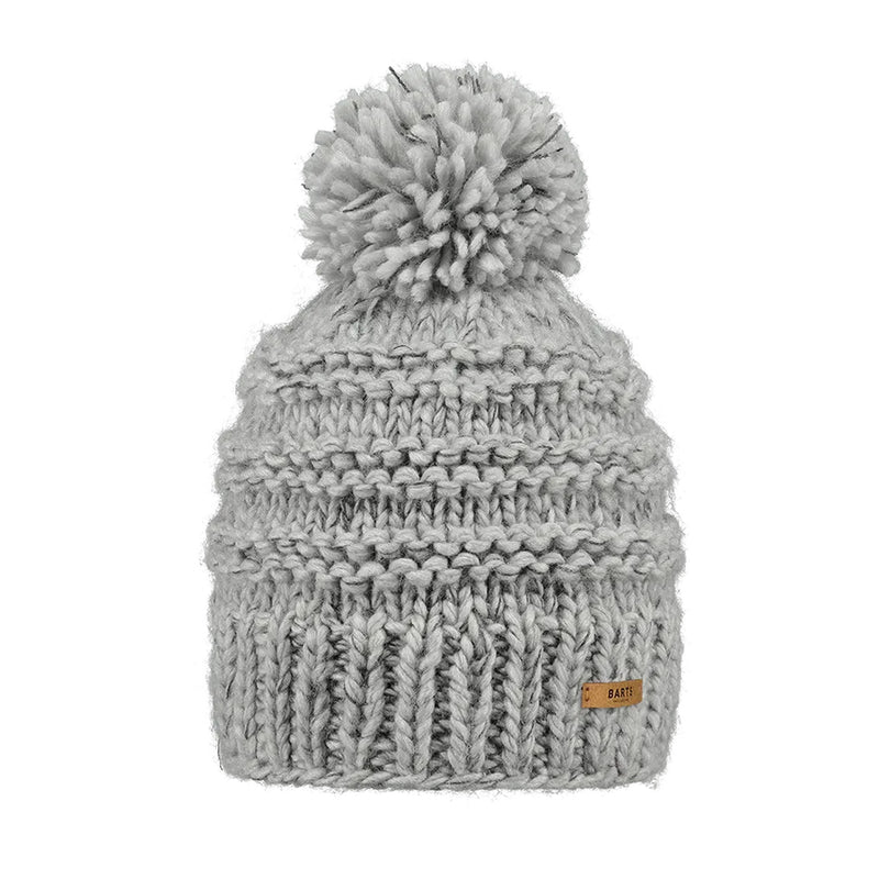 Barts Jasmin, Heather Grey, is a classic hand knitted beanie showcases a beautiful rib pattern, topped with a playful pom. Designed with a higher fit, it offers a chic and modern look. The fleece lined headband provides a comfortable fit. Strolling city streets? Sipping coffee by the piste? Gearing up for an adventure? The Jasmin Beanie is your perfect cold-weather companion. Buy now at ICEGRIPPER.