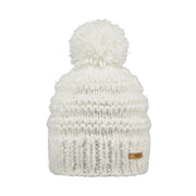 Barts Jasmin, White, is a classic hand knitted beanie showcases a beautiful rib pattern, topped with a playful pom. Designed with a higher fit, it offers a chic and modern look. The fleece lined headband provides a comfortable fit. Strolling city streets? Sipping coffee by the piste? Gearing up for an adventure? The Jasmin Beanie is your perfect cold-weather companion. Buy now at ICEGRIPPER.