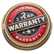 This product has a 2 year limited manufacturer warranty