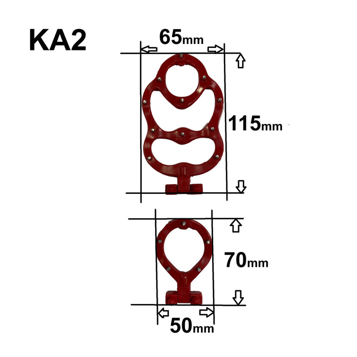 KA2 OCsystem replacment cleat set dimensions