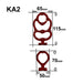 KA2 OCsystem replacment cleat set dimensions