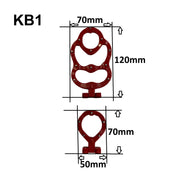 OCsystem KB1 replacement cleat dimensions from ICEGRIPPER