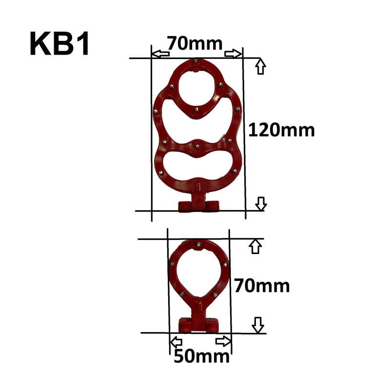 OCsystem KB1 replacement cleat dimensions from ICEGRIPPER