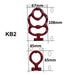 KB2 OCsystem replacement cleat set dimensions