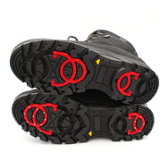 The Keele in Black, features our signature OC System retractable ice grips built into the sole. Flip them out when it's slippery, tuck them away when it’s not – perfect for switching from snowy pavements to frosty country walks without missing a beat. Buy now at ICEGRIPPER.