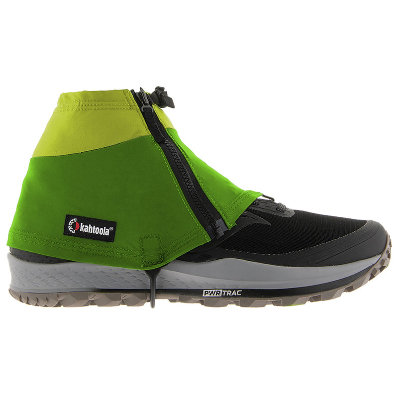 Kahtoola INSTAgaiter, Low in Kiwi is your go-to gaiter for dynamic protection and lasting comfort on the move. Designed for high-energy pursuits like trail running and hiking, this is Kahtoola’s lightest and most breathable gaiter yet. Buy now at ICEGRIPPER.