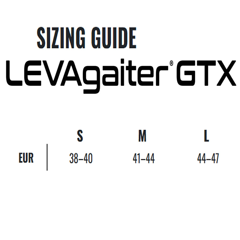 Kahtoola LEVAgaiter Size Guide. Buy your LEVAgaiter at ICEGRIPPER