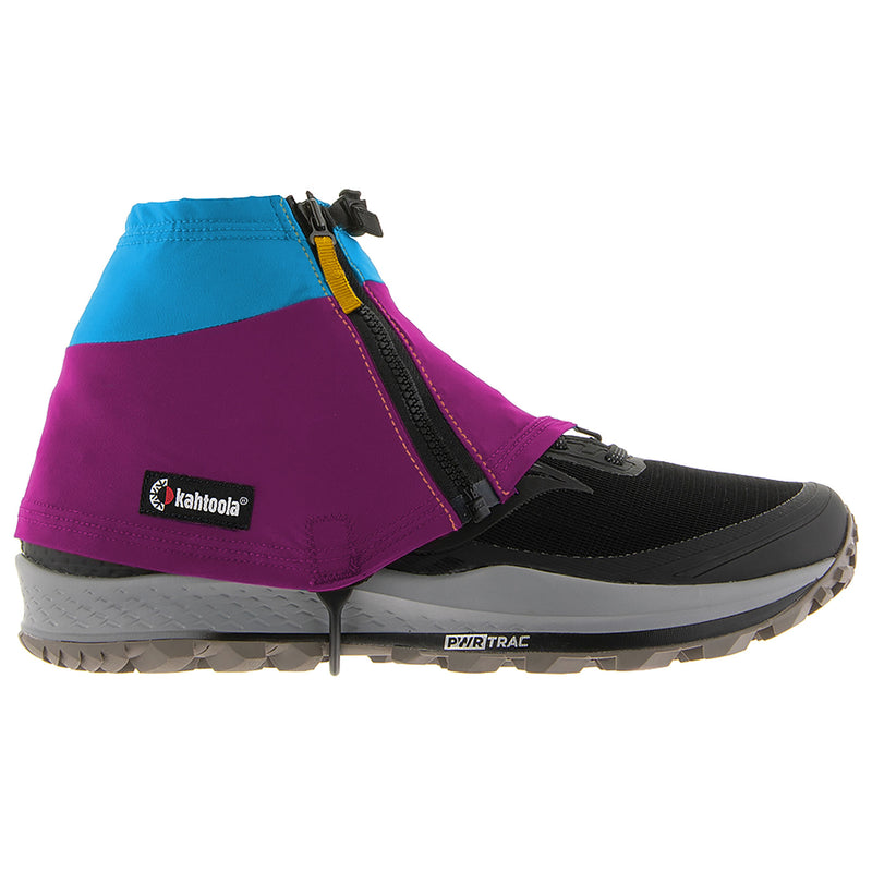 Kahtoola INSTAgaiter, Low in Lupine is your go-to gaiter for dynamic protection and lasting comfort on the move. Designed for high-energy pursuits like trail running and hiking, this is Kahtoola’s lightest and most breathable gaiter yet. Buy now at ICEGRIPPER.