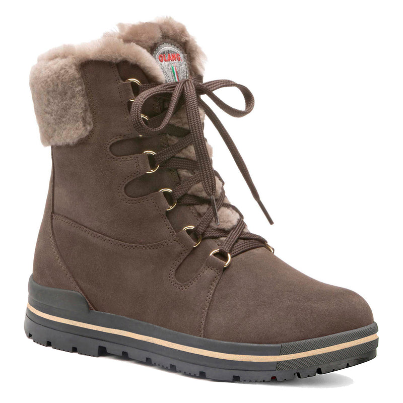 Olang Meribel BTX OC Peat – Women's Waterproof Winter Ice Grip Boots