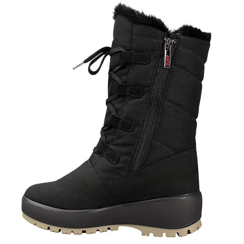 Olang NORA TEX OC BLACK has an easy entry side zip