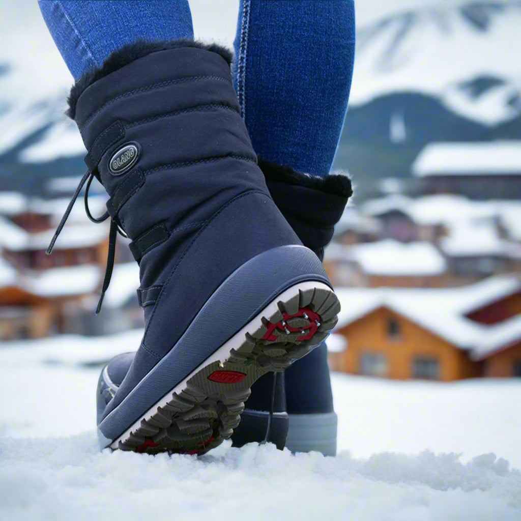 スノーブーツ　ハイカット opium Olang NORA TEX OC Black Winter Boot — ICEGRIPPER