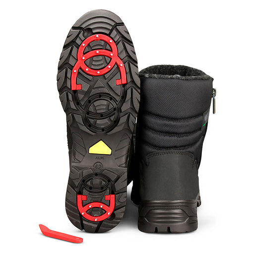 Olang Tatra TEX OC Mens Winter Ice Grip Thermal Snow Boots, Black with on/off Oc System ice grips, only at ICEGRIPPER