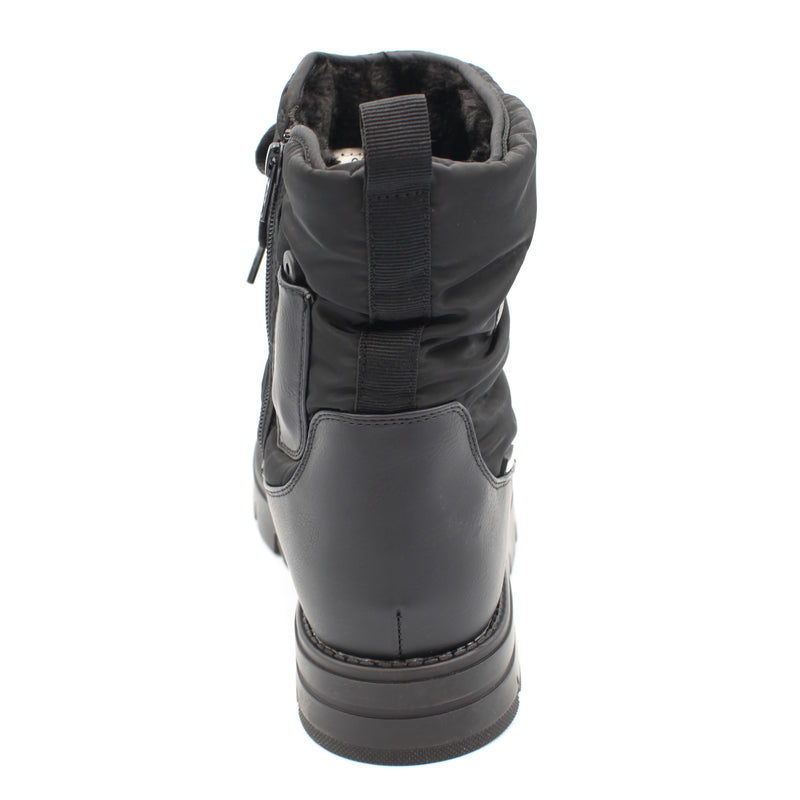 The Taylor, Black, is a Women's waterproof winter boot with ice grip OC System soles. It features a side zip for easy entry and front laces for personalised fit. Buy now at ICEGRIPPER.