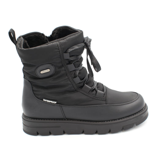 The Taylor, Black, is a Women's waterproof winter boot with ice grip OC System soles.