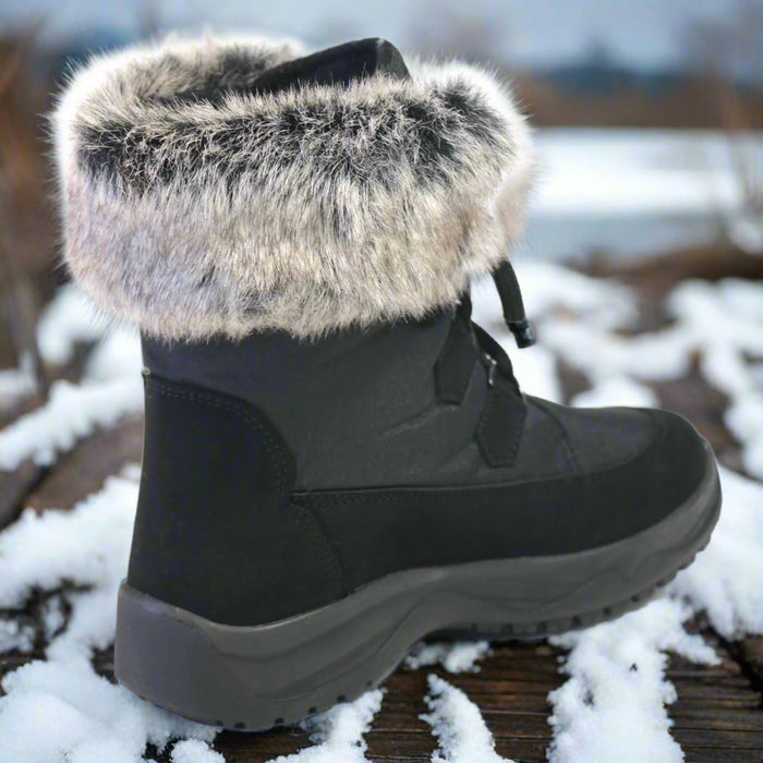 Mammal Victoria OC Black Women's Winter Boots — ICEGRIPPER