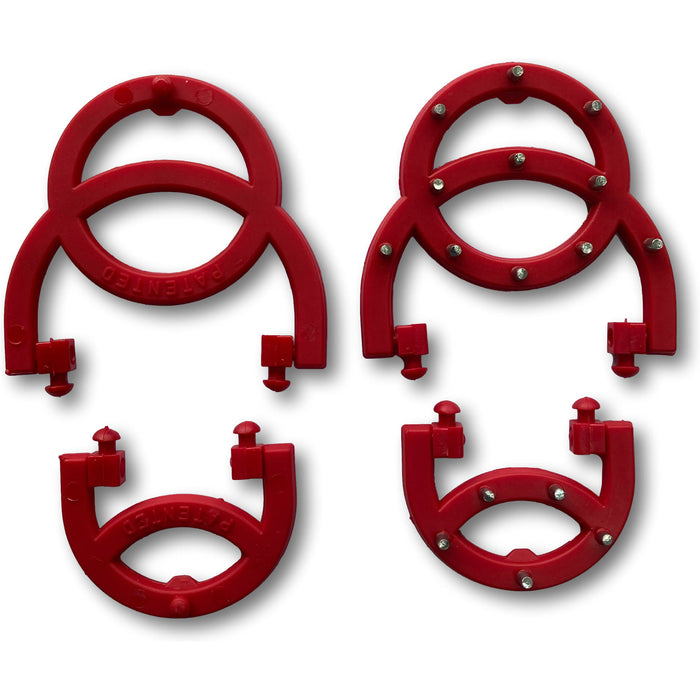 OCsystem YB1 replacement cleat set showing open and closed from ICEGRIPPER