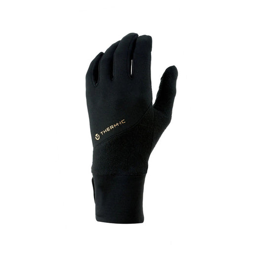 Active Light Tech Glove in Black. Showing glove rear to demonstrate shape and fit.