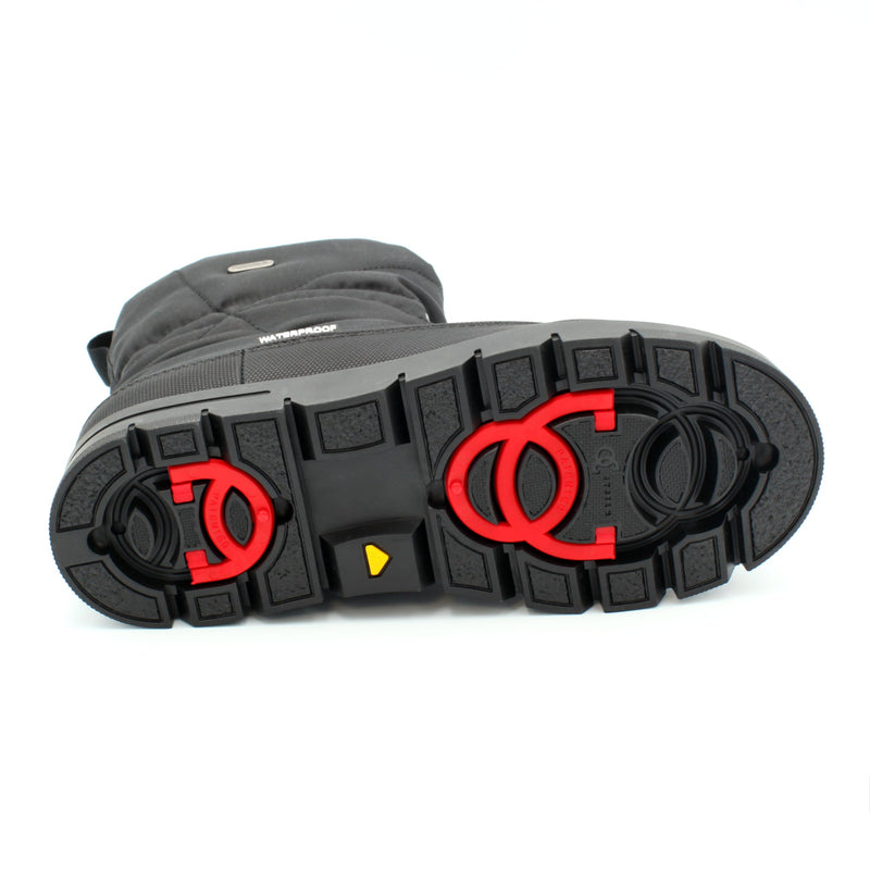 Mammal Amelie OC Black rubber outsole with retractable cleats folded away