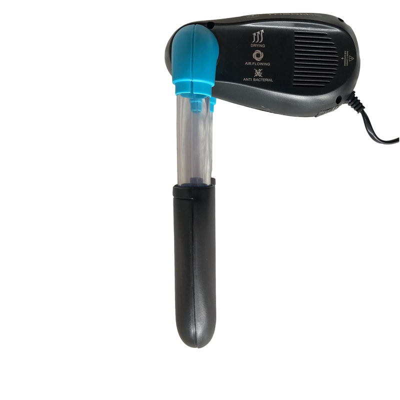 Therm.ic Boot Refresher Antibacterial Dryer for Boots, Shoes and Gloves in profile demonstrating the extendable drying arms, making it suitable for a wide range of footwear.