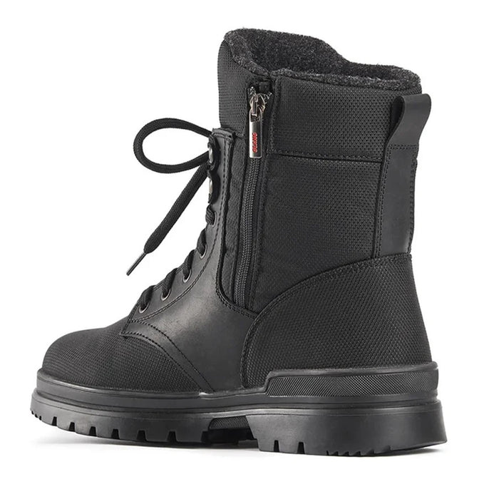 Olang Avana Tex OC Mens Ice Grip Winter Snow Boot, Black, with side zip for easy on and off. Buy now at ICEGRIPPER