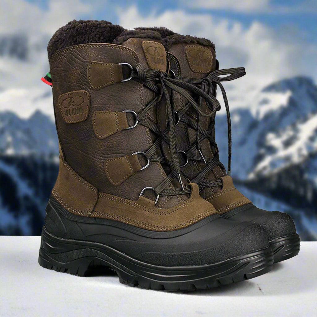 Olang Bucefalo OC  is a classic Mens Winter Thermal Snow Boot. With the addition of OC system anti slip, on/off, built in ice grips. Buy it now at ICEGRIPPER