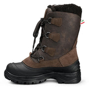 Olang Bucefalo OC Mens Winter Boot with Hydro Repellant Eco Elk leather. Eco Elk is a faux leather made to look as close to leather as possible and with a removeable Isowarm insole - comfort zone -30c, this boot will be your best winter friend. Buy the Bucefalo OC Boot now at ICEGRIPPER.