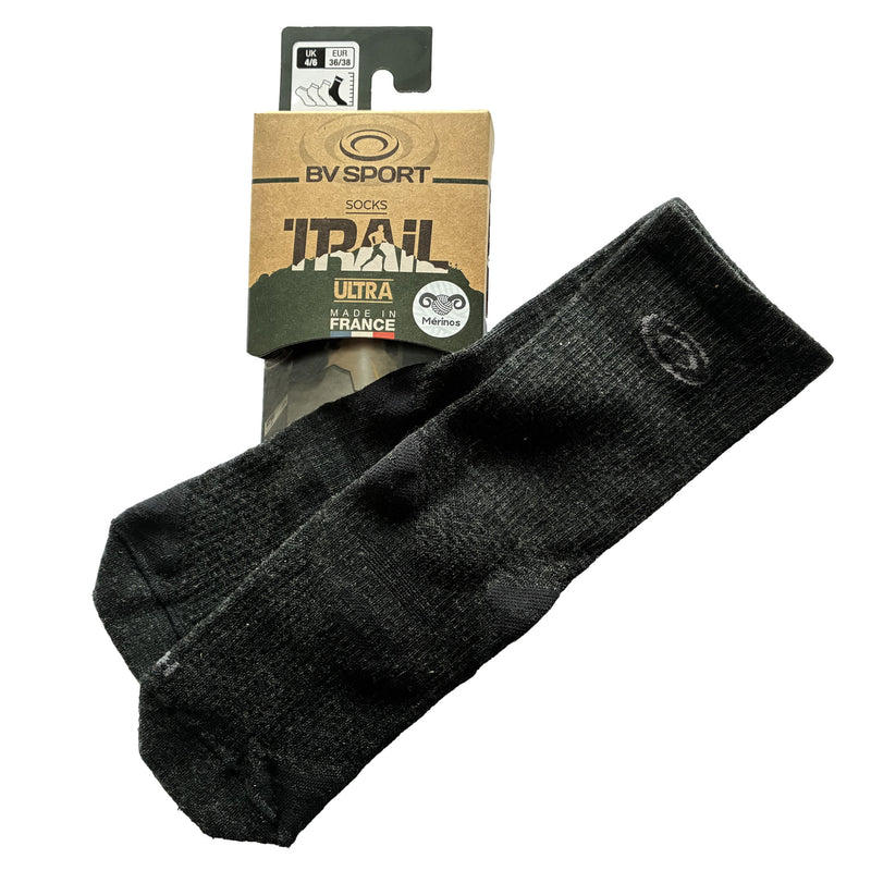 BV Sport TRAIL ULTRA HIGH Merino Trail Running Socks