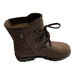 Top and side profile of the Olang Charro OC boot. Showing the easy entry zip and luxurious hydro oiled Nubuck leather.