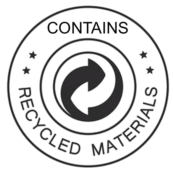 Products with this logo contain recycled materials. Environmentally responsible, limiting resource production. Helping the planet one item at a time.