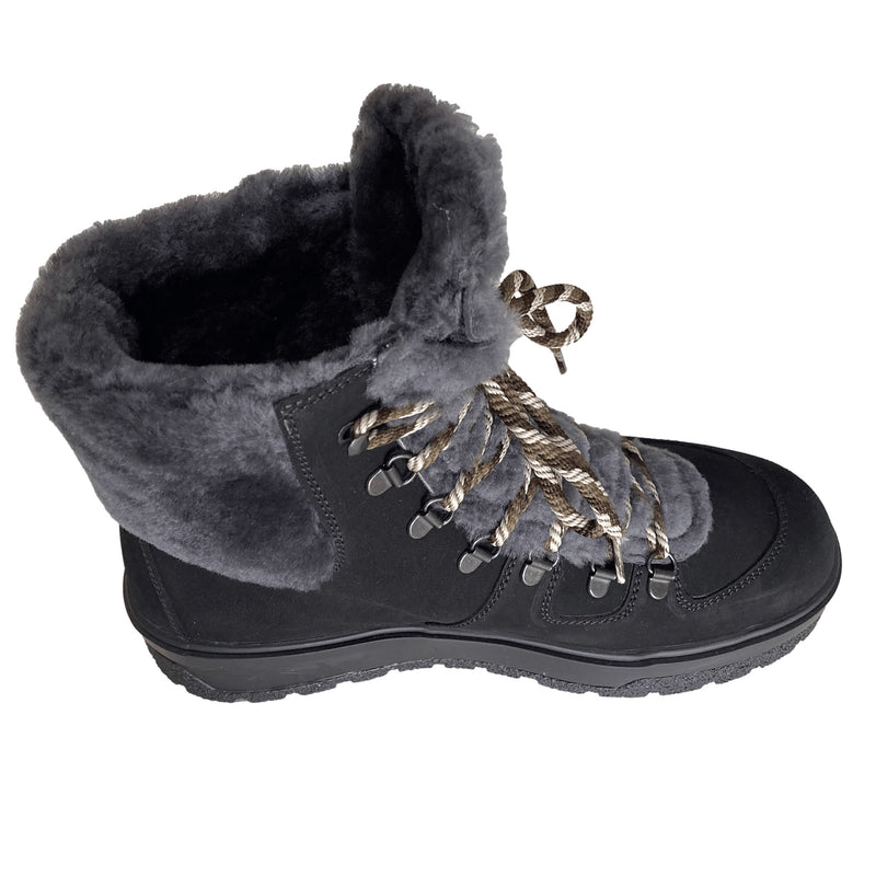 Olang Ginevra OC, Black, brings together luxurious Italian design and serious winter functionality. This modern ankle boot redefines cold-weather comfort with the perfect balance of style and warmth. With on/off ice grip soles for safe walking on icy and snowy surfaces. Buy now at ICEGRIPPER.