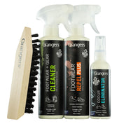 All the footwear care products included in Granger Footwear Care Kit.  Brush, cleaner, repellent, and odour eliminator. Buy with your ICEGRIPPER Boots to increase product life and performance.