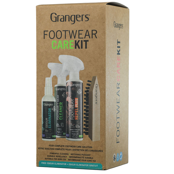 Grangers Footwear Care Kit for Leather, Suede, Nubuck, Fabric & GORE-TEX Boots