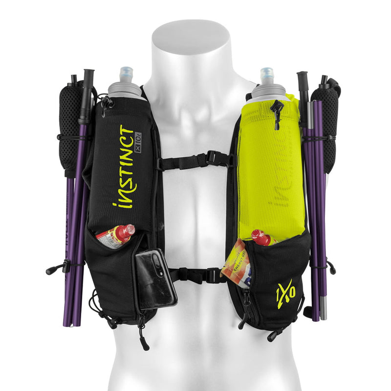 Gilet de trail Instinct PX 3,1 L et 2 flasques souples de 600 ml