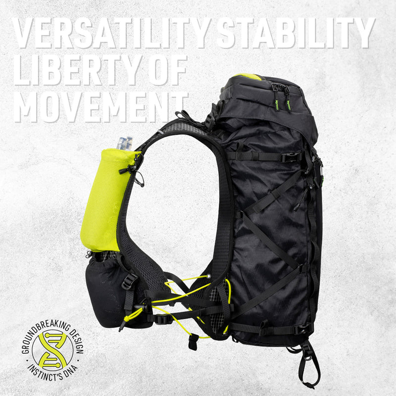 Instinct ALPI 40L Trail Vest, Alpine Pack, with 2 x 600ml Soft Flasks