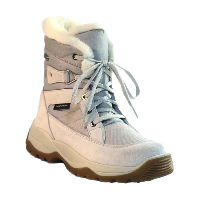 Mammal Iona OC Women's Winter Boots in white. Get yours at ICEGRIPPER.  This winter boot features the amazing OC System on/off ice grip soles.