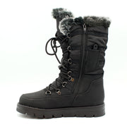 Left-side view of Mammal Leah OC Black waterproof winter boot