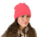 The Long Beanie in Raspberry, can be worn short, or 'Scandi' style long, buy now at ICEGRIPPER