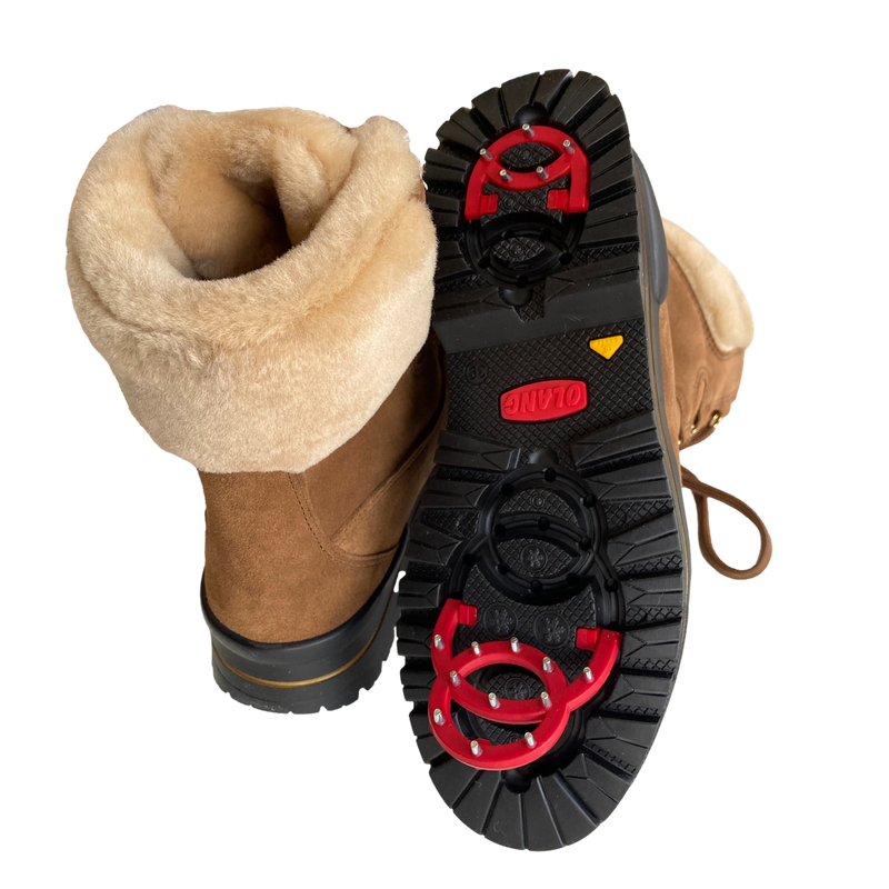 Olang Meribel Tan OC is a classic ankle boot, ideal for every situation and packed full of features, for comfort that you will not want to confine just to winter. Buy now at ICEGRIPPER.