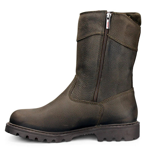 Olang MONTREAL BRE OC COFFEE Mens Winter Thermal Snow Boot has a side zip opening for easy on and off, buy yours, now at ICEGRIPPER