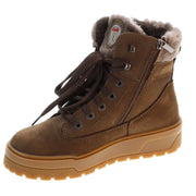 Olang Musa Tex OC Ice Grip Coffee Winter Snow Boots with oiled nubuck leather upper, Olantex membrane and side zip for easier on and off..only from ICEGRIPPER