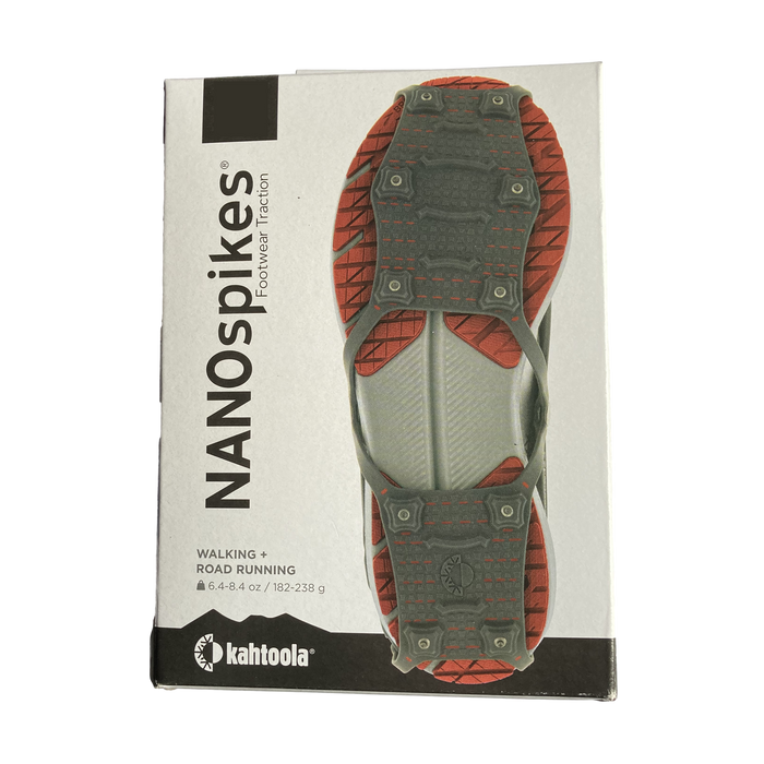 Pack image for Nanospikes in Charcoal Red. Buy your low profile Nanospikes, perfect for urban running and walking at ICEGRIPPER