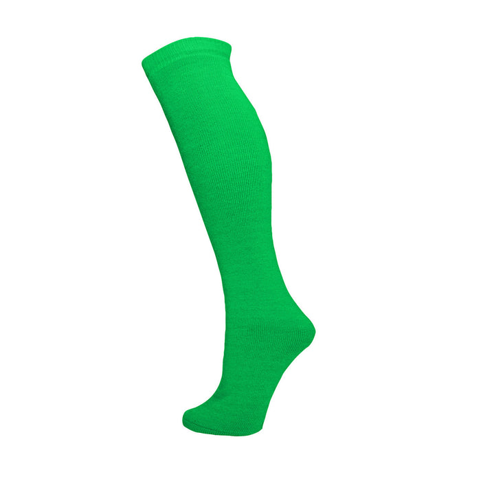 Premium 14" Child Thermal Tube Sock, EU 23-30, UK 6-12, Neon Green