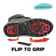 OC System retractable ice grip changing between folded and active positions on Mammal Odin