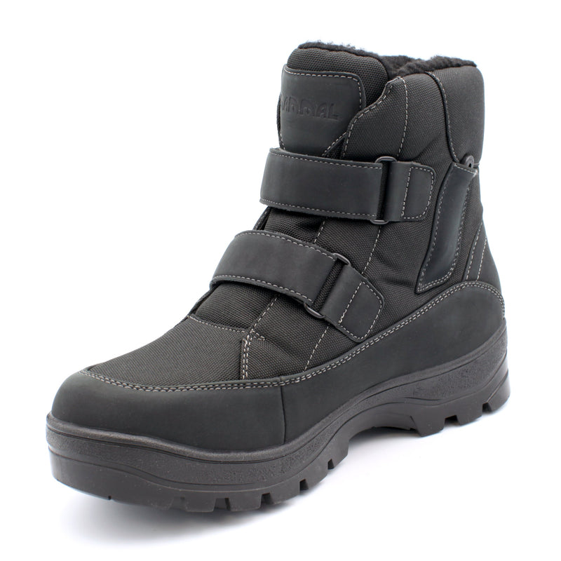 Mammal Odin OC Black winter boot showing the OC System retractable ice grip mechanism