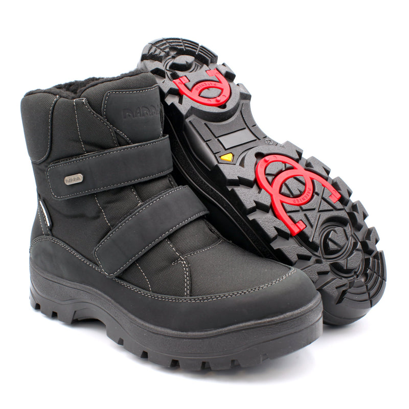 Pair of Mammal Odin OC Black men's waterproof ankle winter boots