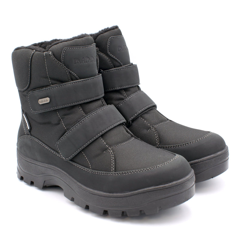 Mammal Odin OC Black men's waterproof winter boots shown as a pair