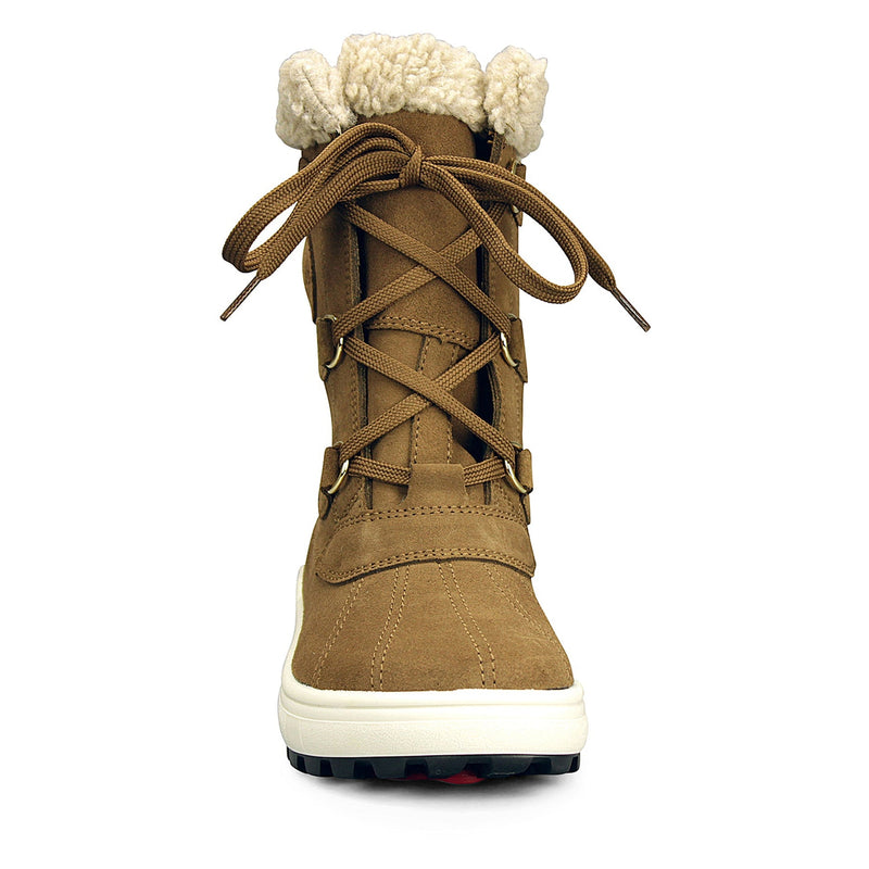 Front view of Olang Hupa OC Tex women's winter boot in Tan